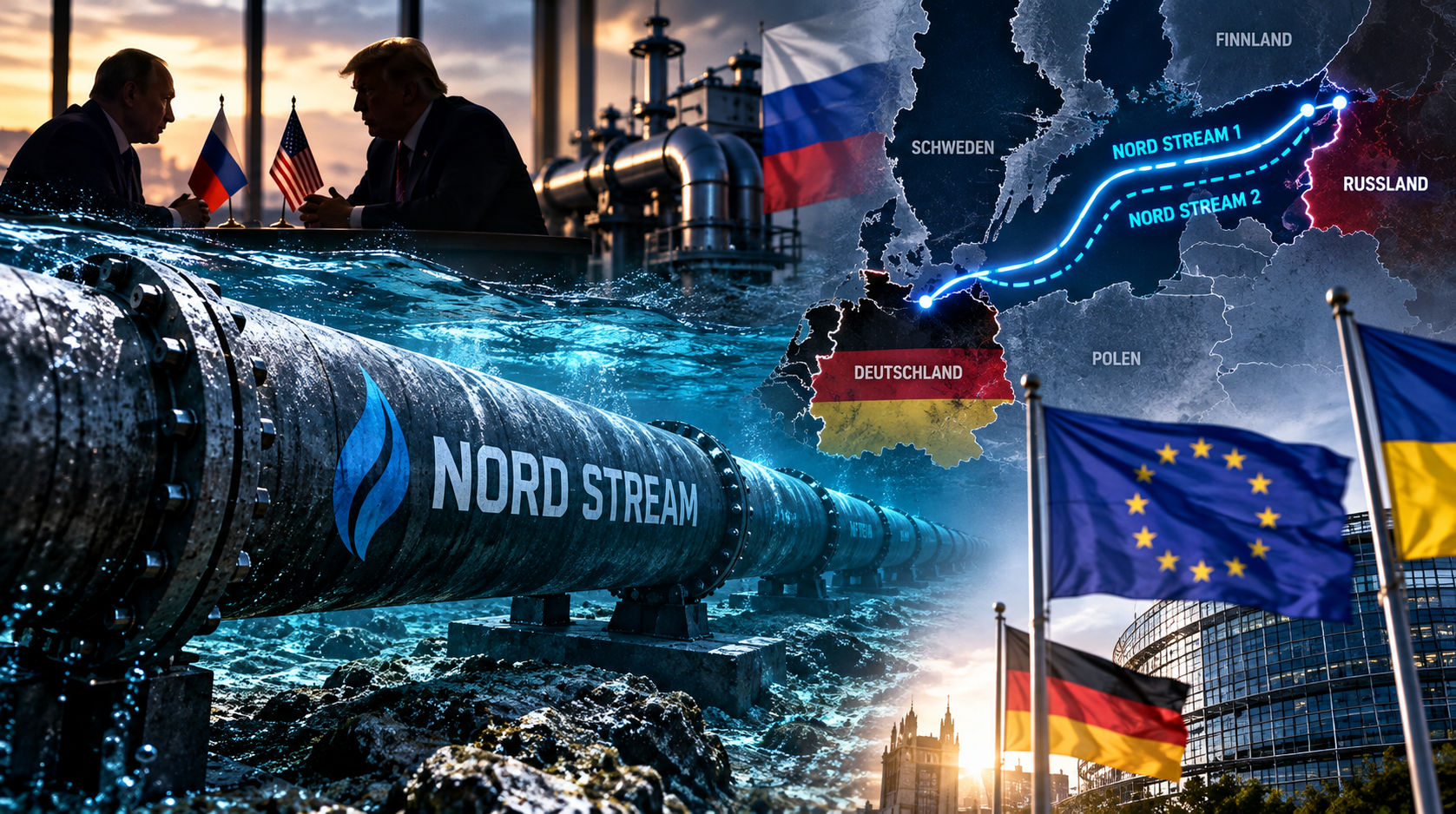 Symbolbild zu den Diskussionen über eine mögliche Wiederbelebung der Nord-Stream-Pipelines und russische Gaslieferungen nach Europa.