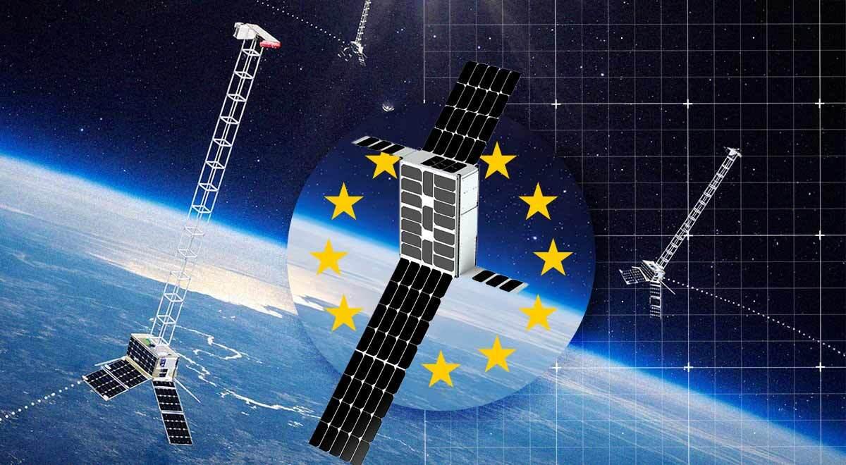 Symbolbild zum Satellitenprojekt ConnectedCosmos von Open Cosmos und zur Rolle Liechtensteins bei der Bereitstellung von Satellitenfrequenzen.