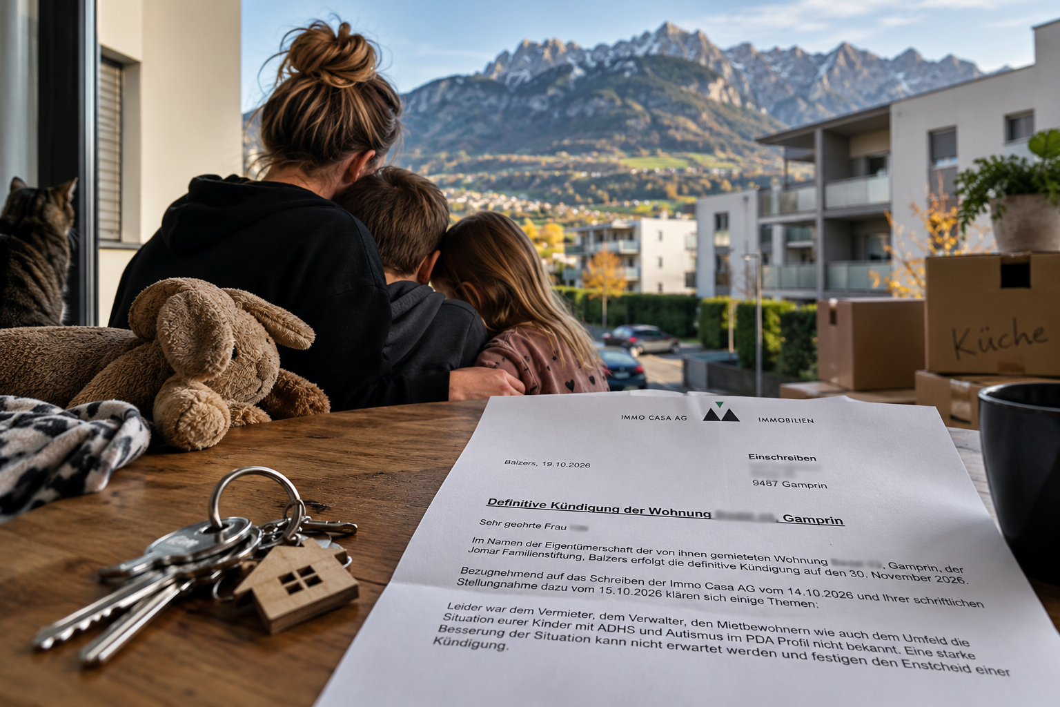 Symbolbild zum Thema Wohnen und Mietrecht: Eine Familie in Gamprin soll ihre Wohnung bis Ende November verlassen. In der schriftlichen Kündigungsbegründung werden unter anderem die besonderen Bedürfnisse der Kinder genannt.