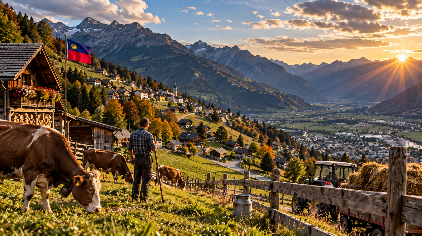 Symbolbild zur Berglandwirtschaft in Triesenberg und zu den wirtschaftlichen Herausforderungen der Landwirtschaft im Liechtensteiner Berggebiet.