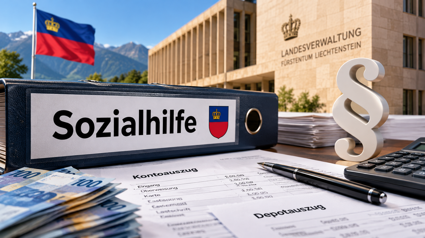 Symbolbild zur Präzisierung der Auskunfts- und Meldepflichten in der Sozialhilfe in Liechtenstein.