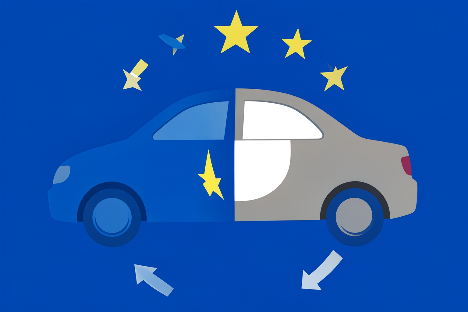 Symbolisches Bild zum Thema flexible Regelungen für Verbrenner‑Neuwagen in Europa (KI-generiertes Symbolbild)