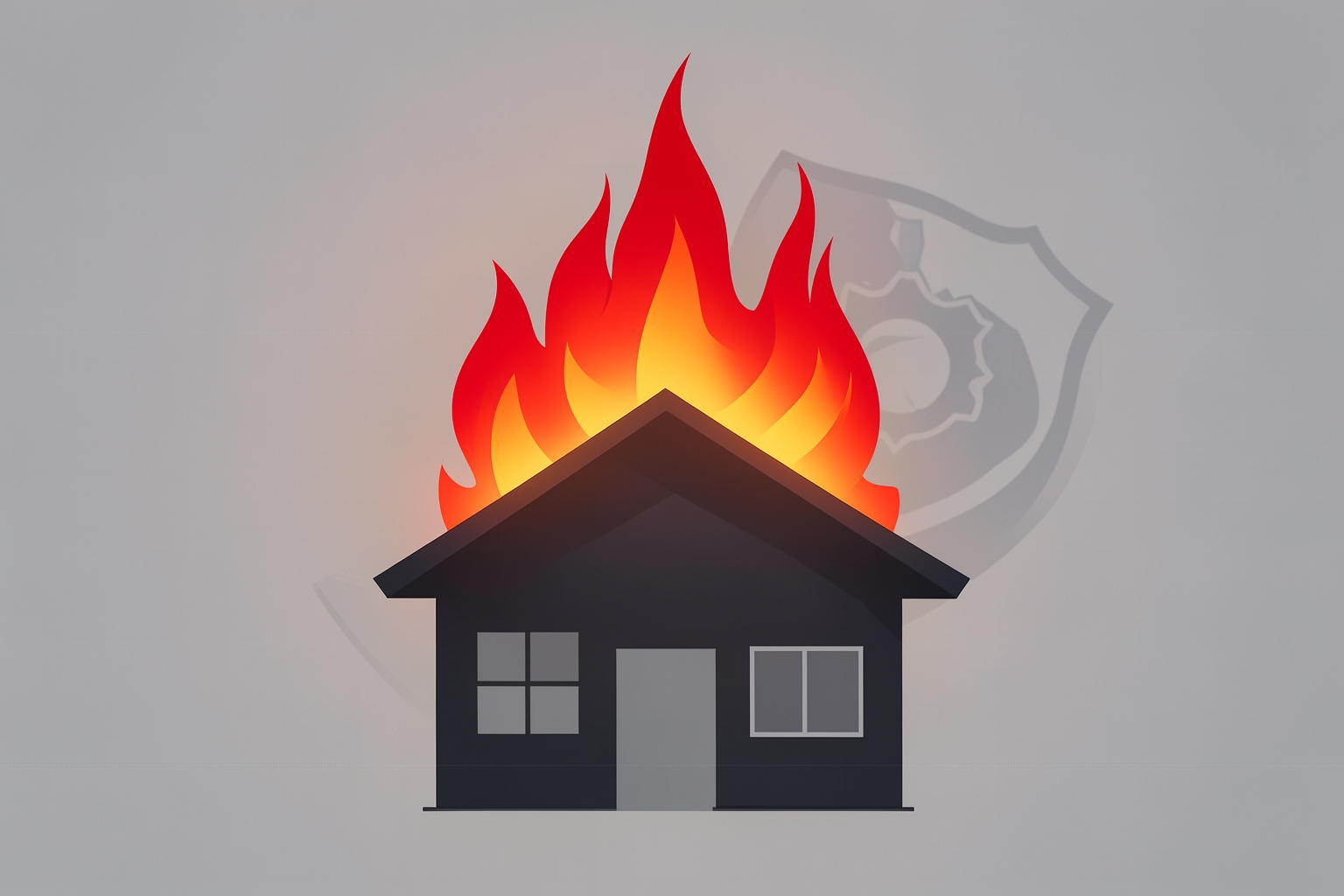 Symbolisches Bild eines Wohnungsbrands als Illustration (KI-generiertes Symbolbild)