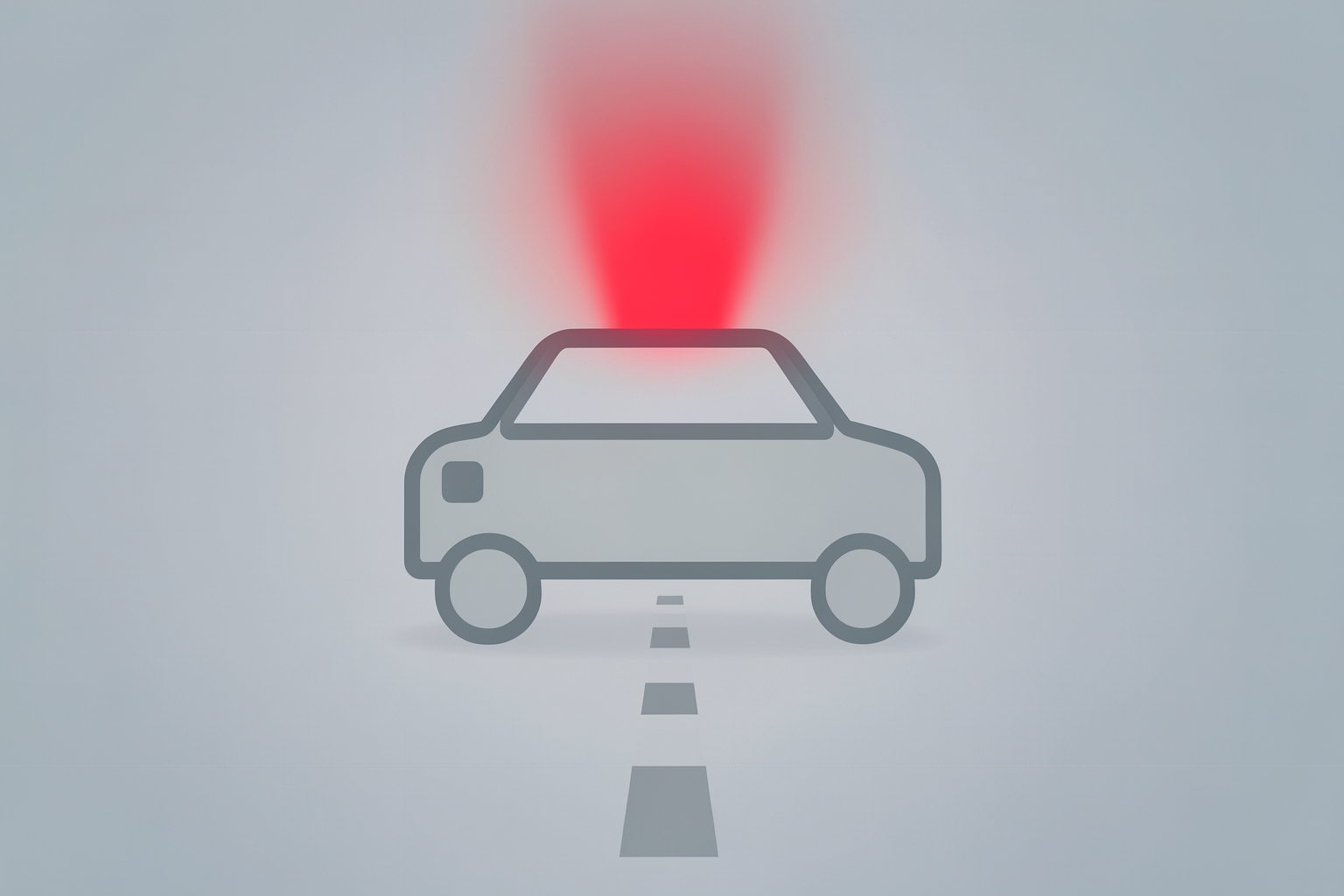 Symbolisches Polizeimotiv zum Verkehrsunfall – kein dokumentarischer Beleg (KI-generiertes Symbolbild)