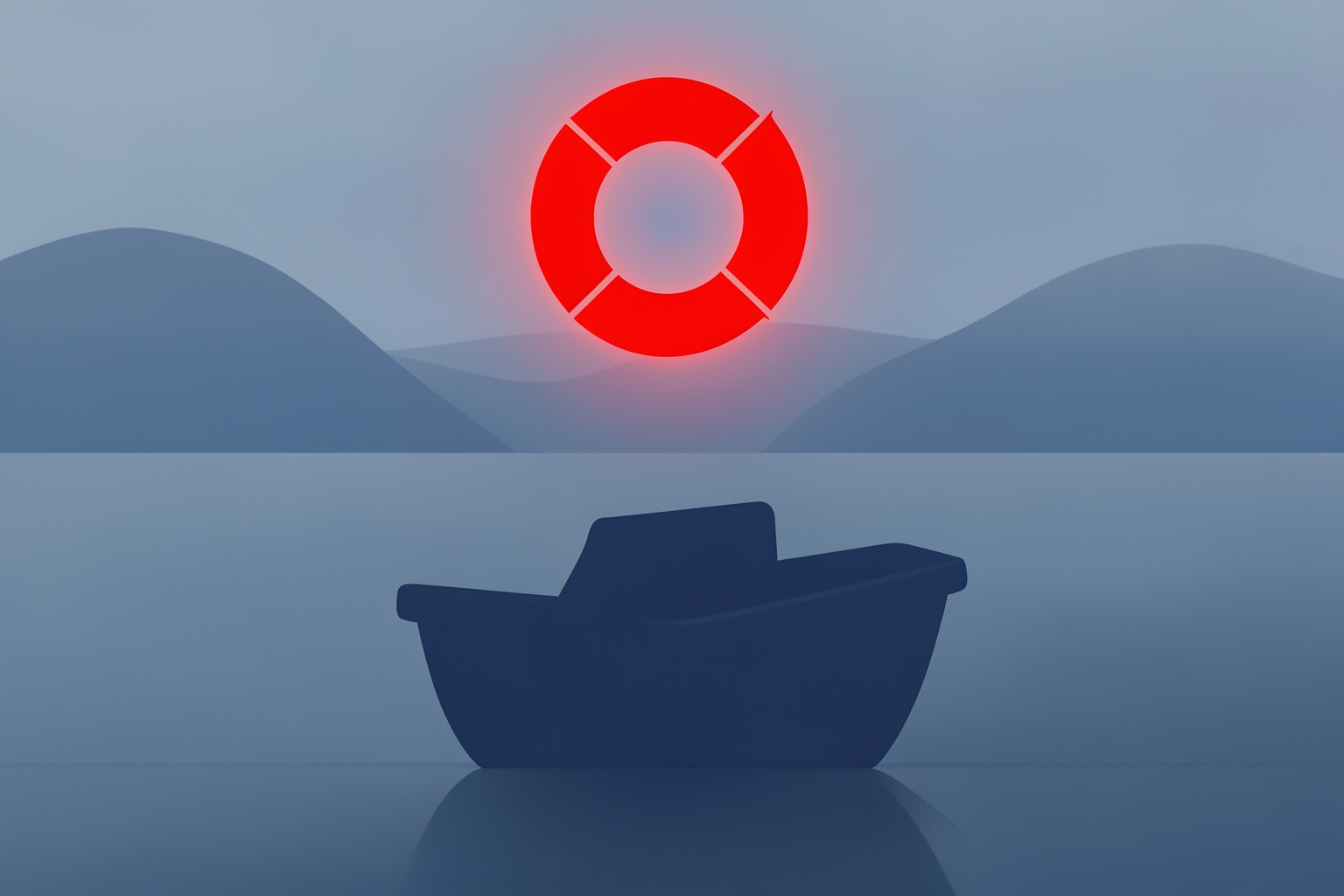 Symbolisches Bild zum Bootsunglück bei Militärübung auf dem Vierwaldstättersee (KI-generiertes Symbolbild)